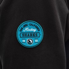 San Jose Sharks lululemon Black Steady State Pullover Hoodie San Jose Sharks lululemon Black Steady State Pullover Hoodie