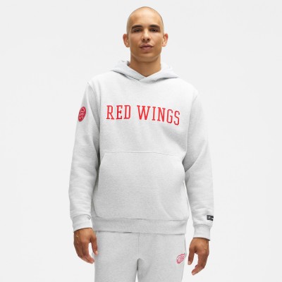 Detroit Red Wings lululemon Heathered Core Ultra Light Grey Steady State Pullover Hoodie