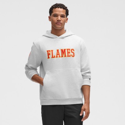Calgary Flames lululemon Heathered Core Ultra Light Grey Steady State Pullover Hoodie