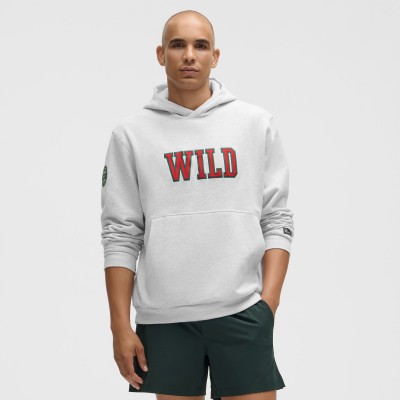 Minnesota Wild lululemon Heathered Core Ultra Light Grey Steady State Pullover Hoodie