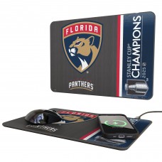 Зарядка и коврик для мышки Florida Panthers Keyscaper 2025 Stanley Cup Champions Wireless Зарядка и коврик для мышки Florida Panthers Keyscaper 2025 Stanley Cup Champions Wireless