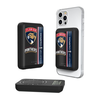 Портативная зарядка Florida Panthers Keyscaper 2025 Stanley Cup Champions Wireless Magnetic