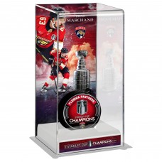 Кейс для хоккейной шайбы Brad Marchand Florida Panthers Fanatics Authentic 2025 Stanley Cup Champions Logo Deluxe Кейс для хоккейной шайбы Brad Marchand Florida Panthers Fanatics Authentic 2025 Stanley Cup Champions Logo Deluxe