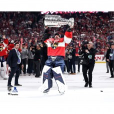 Sergei Bobrovsky Florida Panthers Unsigned Fanatics Authentic 2025 Stanley Cup Champions Raising Cup Photograph