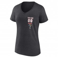 Футболка Женская Florida Panthers Charcoal 2025 Stanley Cup Champions Custom V-Neck