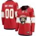 Именная игровая джерси Женская Florida Panthers Fanatics Red 2025 Stanley Cup Champions Breakaway Custom
