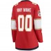 Именная игровая джерси Женская Florida Panthers Fanatics Red 2025 Stanley Cup Champions Breakaway Custom