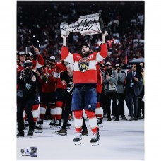 Aaron Ekblad Florida Panthers Autographed Fanatics Authentic 2025 Stanley Cup Champions 16 x 20 Raising Cup Photograph