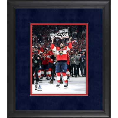 Aaron Ekblad Florida Panthers Autographed Fanatics Authentic 2025 Stanley Cup Champions Framed 8 x 10 Raising Cup Photograph