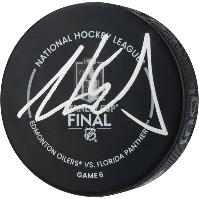 Aaron Ekblad Florida Panthers Autographed Fanatics Authentic 2025 Stanley Cup Champions Official Game Puck