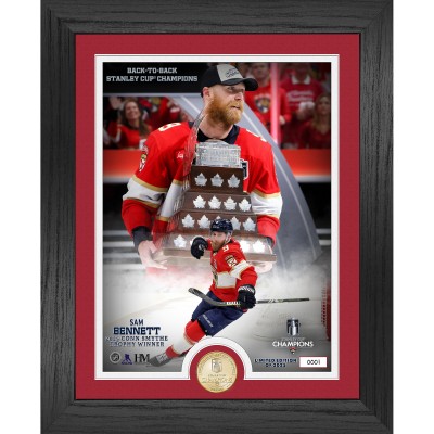 Florida Panthers Sam Bennett Highland Mint 2025 Conn Smythe Winner 13 x 16 Bronze Coin Photo Mint