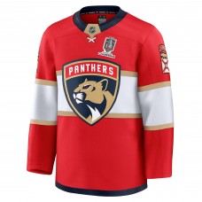 Игровая джерси Florida Panthers Fanatics Red Home 2025 Stanley Cup Champions Premium Patched Игровая джерси Florida Panthers Fanatics Red Home 2025 Stanley Cup Champions Premium Patched