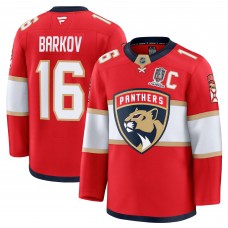 Игровая джерси Florida Panthers Aleksander Barkov Fanatics Red Home 2025 Stanley Cup Champions Premium Patched Игровая джерси Florida Panthers Aleksander Barkov Fanatics Red Home 2025 Stanley Cup Champions Premium Patched
