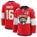 Игровая джерси Florida Panthers Aleksander Barkov Fanatics Red Home 2025 Stanley Cup Champions Premium Patched