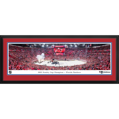 Florida Panthers 2025 Stanley Cup Champions Deluxe Framed Panorama Photograph