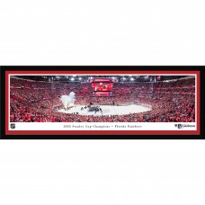 Florida Panthers 2025 Stanley Cup Champions Select Framed Panorama Photograph