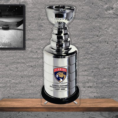 Постер Florida Panthers 2025 Stanley Cup Champions 17 Trophy Acrylic