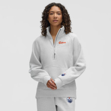 Женская Edmonton Oilers lululemon Heathered Core Ultra Light Grey Long Scuba Oversized Half-Zip Funnel Neck Женская Edmonton Oilers lululemon Heathered Core Ultra Light Grey Long Scuba Oversized Half-Zip Funnel Neck