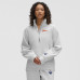 Женская Edmonton Oilers lululemon Heathered Core Ultra Light Grey Long Scuba Oversized Half-Zip Funnel Neck