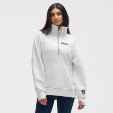 Женская Florida Panthers lululemon Heathered Core Ultra Light Grey Long Scuba Oversized Half-Zip Funnel Neck Женская Florida Panthers lululemon Heathered Core Ultra Light Grey Long Scuba Oversized Half-Zip Funnel Neck