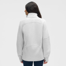Женская Florida Panthers lululemon Heathered Core Ultra Light Grey Long Scuba Oversized Half-Zip Funnel Neck Женская Florida Panthers lululemon Heathered Core Ultra Light Grey Long Scuba Oversized Half-Zip Funnel Neck