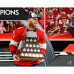 Фото с автографом Sam Bennett Florida Panthers Fanatics Authentic 2025 Conn Smythe Winner 16" x 20" Raising Conn Smythe