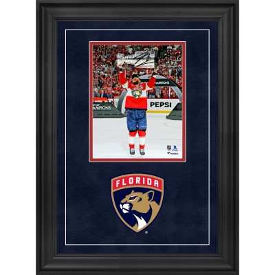 Sam Bennett Florida Panthers Autographed Fanatics Authentic 2025 Stanley Cup Champions Deluxe Framed 8 x 10 Raising Cup Photograph