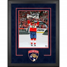 Sam Bennett Florida Panthers Autographed Fanatics Authentic 2025 Stanley Cup Champions Deluxe Framed 16 x 20 Raising Cup Photograph