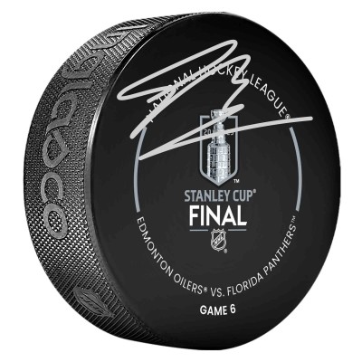 Шайба Sam Bennett Florida Panthers Autographed Fanatics Authentic 2025 Stanley Cup Official Game