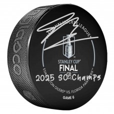 Шайба Sam Bennett Florida Panthers Autographed Fanatics Authentic 2025 Stanley Cup Champions 2025 Stanley Cup Official Game with 2025 SC Champs Inscription Шайба Sam Bennett Florida Panthers Autographed Fanatics Authentic 2025 Stanley Cup Champions 2025 Stanley Cup Official Game with 2025 SC Champs Inscription