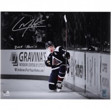 Cale Makar Colorado Avalanche Autographed Fanatics Authentic 16 x 20 Navy Jersey Celebration Spotlight Photograph with 2025 Norris Inscription