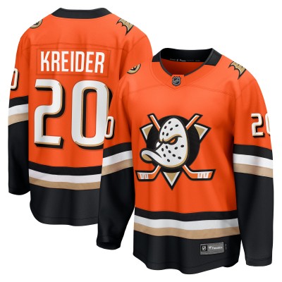 Джерси Anaheim Ducks Chris Kreider Fanatics Orange Home Breakaway