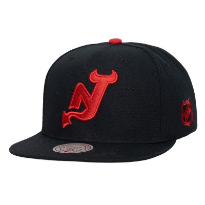 New Jersey Devils Mitchell & Ness Black Legendary Away Snapback Hat