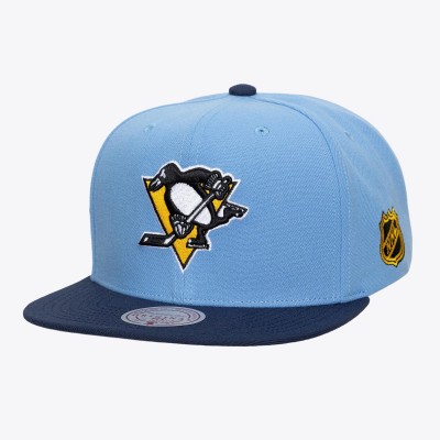 Pittsburgh Penguins Mitchell & Ness Light Blue Legendary Home Snapback Hat