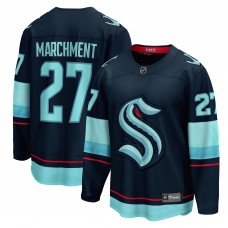 Джерси Seattle Kraken Mason Marchment Fanatics Deep Sea Blue Home Breakaway
