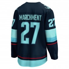 Джерси Seattle Kraken Mason Marchment Fanatics Deep Sea Blue Home Breakaway