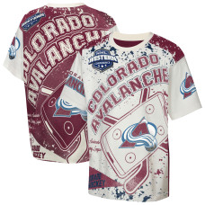 Подростковая Colorado Avalanche Outerstuff Cream Top Player T-Shirt Подростковая Colorado Avalanche Outerstuff Cream Top Player T-Shirt