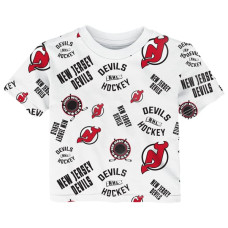 Футболка для малыша New Jersey Devils Outerstuff White Run Down Allover Print Футболка для малыша New Jersey Devils Outerstuff White Run Down Allover Print