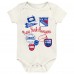 Малышам & Newborn New York Rangers Outerstuff Littlest Player Three-Pack Bodysuit Set