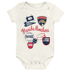 для малыша & Newborn Florida Panthers Outerstuff Littlest Three-Pack Bodysuit Set