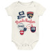 для малыша & Newborn Florida Panthers Outerstuff Littlest Three-Pack Bodysuit Set