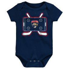 для малыша & Newborn Florida Panthers Outerstuff Littlest Three-Pack Bodysuit Set