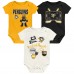 Малышам & Newborn Pittsburgh Penguins Outerstuff Littlest Player Three-Pack Bodysuit Set Малышам & Newborn Pittsburgh Penguins Outerstuff Littlest Player Three-Pack Bodysuit Set