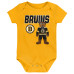 для малыша & Newborn Boston Bruins Outerstuff Littlest Three-Pack Bodysuit Set