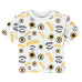 Футболка для малыша Boston Bruins Outerstuff White Run Down All-Over-Print