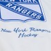 New York Rangers Mitchell & Ness White Arctic Lightweight Satin Full-Snap Jacket