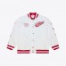 Detroit Red Wings Mitchell & Ness White Arctic Lightweight Satin Full-Snap Jacket
