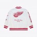 Detroit Red Wings Mitchell & Ness White Arctic Lightweight Satin Full-Snap Jacket