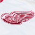 Detroit Red Wings Mitchell & Ness White Arctic Lightweight Satin Full-Snap Jacket