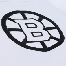 Boston Bruins Mitchell & Ness White Arctic Fleece Hoodie